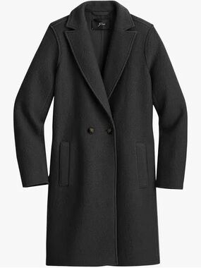 J. Crew Daphne Italian boiled wool topcoat